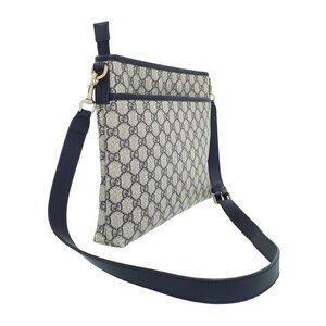 Gucci canvas navy monogram coated Supreme GG bag messenger leather GG